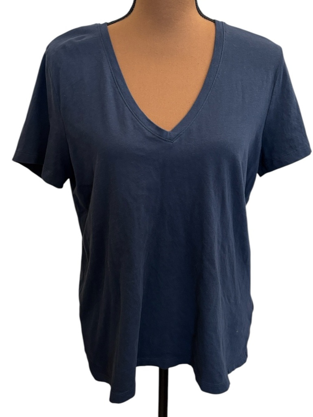 Madewell Navy Blue V Neck Short Sleeve SoftFade Tee Shirt Size XL